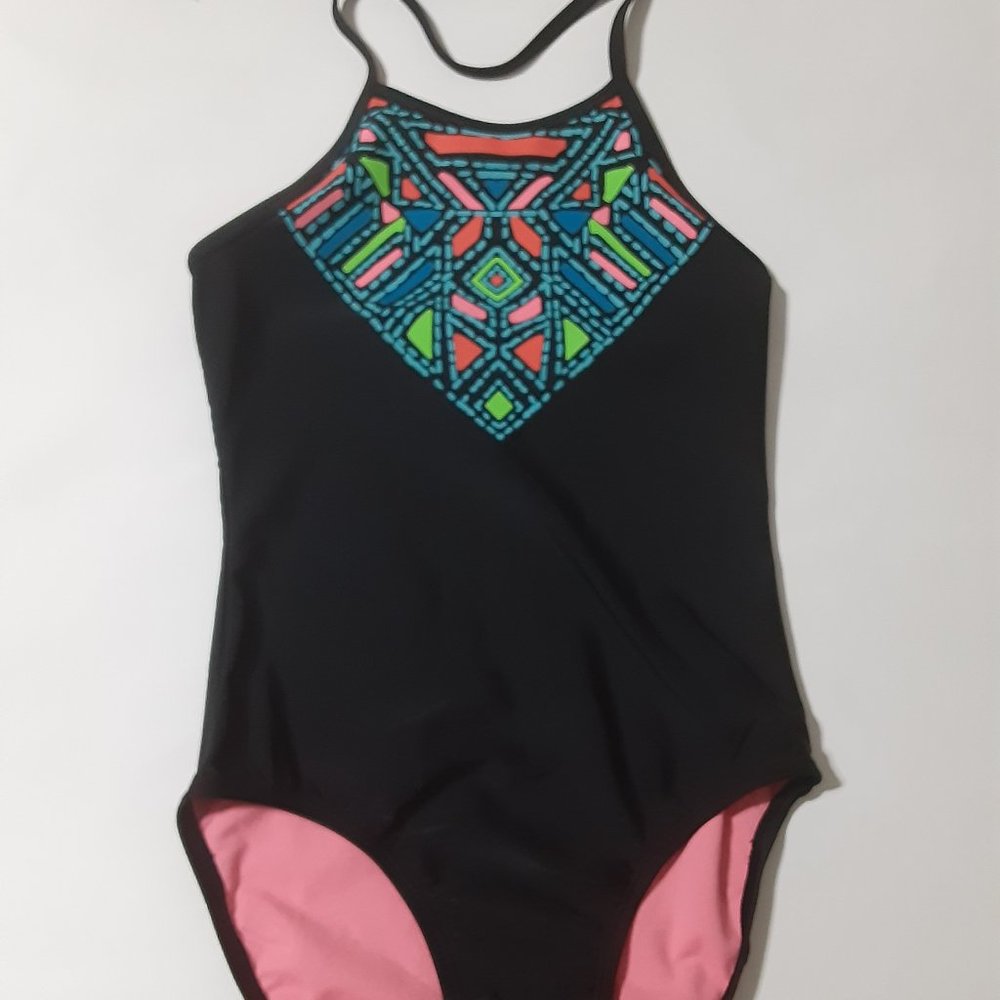 ❤ 3/$20 SO Girls Black One piece Swimsuit